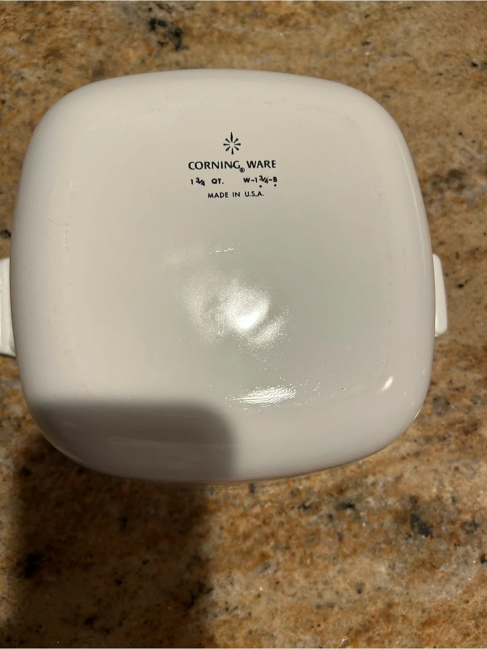 Corningware W-1 3/4-B “Wheat”Casserole Baking Dish 1 3/4 qt w/Pyrex Glass Lid